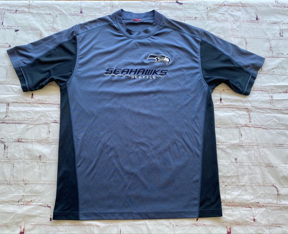 Vintage Seattle Seahawks Performance Shirt – Men’s XL – Embroidered NFL Y2K